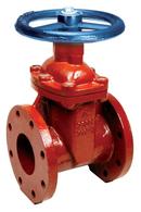 4 in. Flanged Ductile Iron-Stainless Steel Resilient Wedge Gate Valve with Handwheel