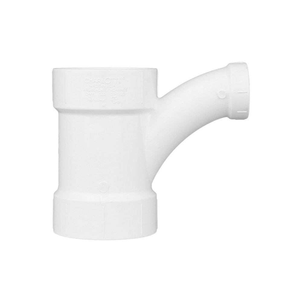 White PVC DWV Combination Wye 
