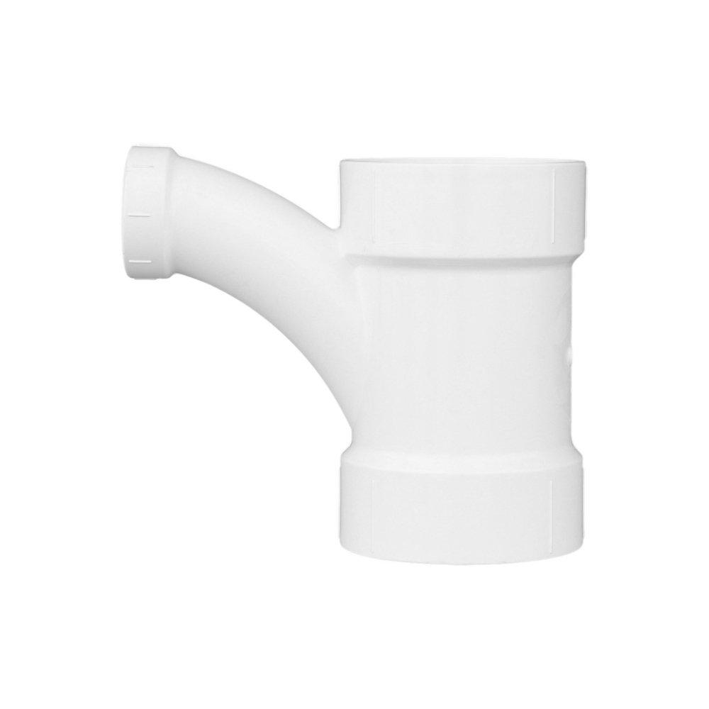 White PVC DWV Combination Wye 