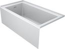 JACUZZI® White 60 x 32 in. Soaker Alcove Bathtub with Drain in White 