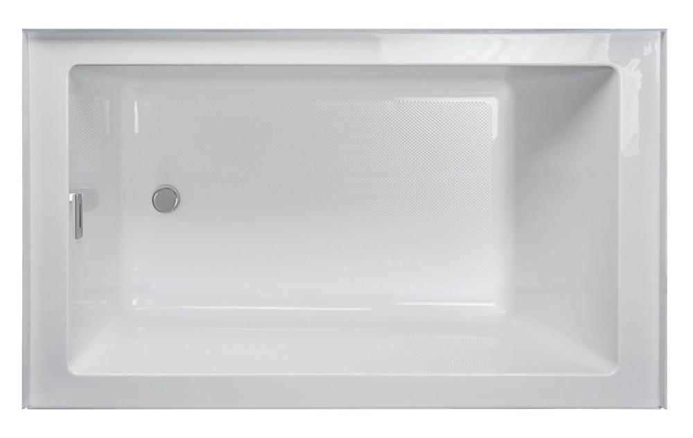 JACUZZI® White 60 x 32 in. Soaker Alcove Bathtub with Drain in White 