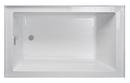 JACUZZI® White 60 x 32 in. Soaker Alcove Bathtub with Drain in White 