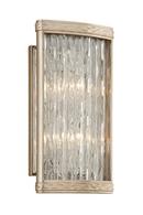 60W 2-Light Candelabra E-12 Incandescent Wall Sconce in Silver Leaf with Polished Stainless