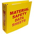 Brady Worldwide Yellow Material Safety Data Sheet Binder 