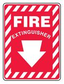 14 in. Fire Extinguisher Sign