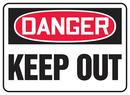 14 x 10 in. Aluminum Sign - DANGER KEEP OUT