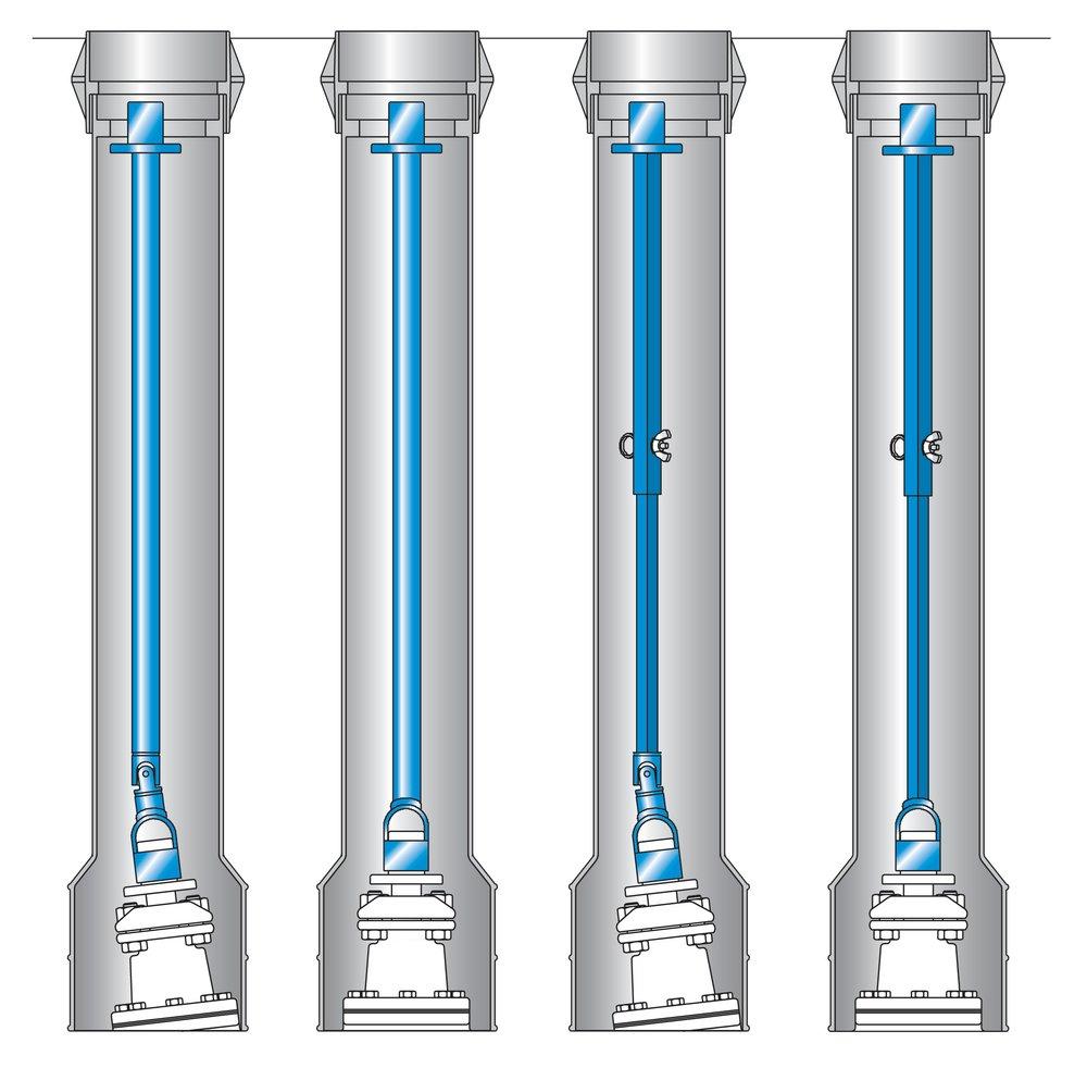 Pollardwater Fixed Valve Stem Extension Key 