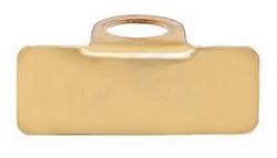 Large Solid Brass Hydrant Tag