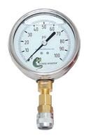 4 in. 100 psi Pressure Gauge 1/4 in. MNPT Liquid Filled