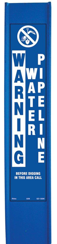 Rhino Blue 4 x 66 in. Fiberglass Marking Flag 