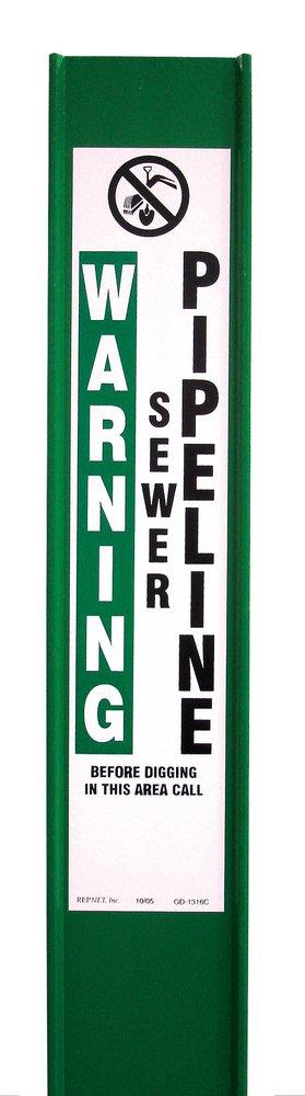 Rhino Green 4 x 66 in. Fiberglass Marking Flag 