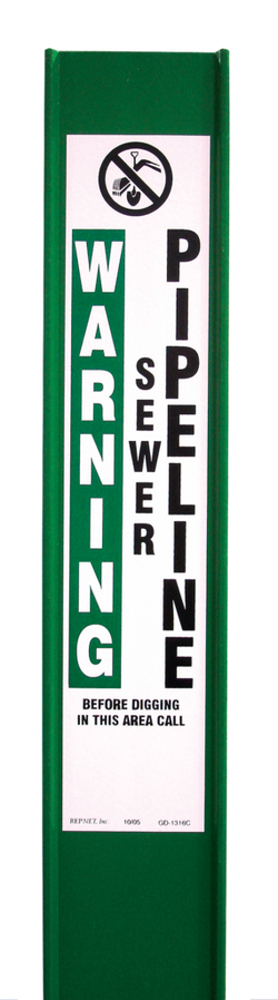 4 x 66 in. Fiberglass Marking Flag in Green