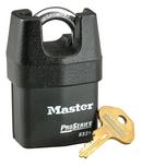 Master Lock Black Shrouded Rekeyable Padlock Keyed Alike 