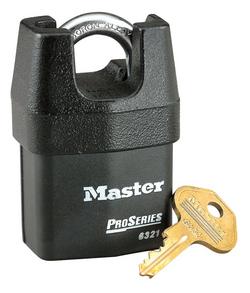 2-1/8 x 3/4 in. Shrouded Laminated Steel Padlock Keyed Alike