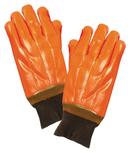 Insulated High-Viz Orange PVC Glove Knit Wrist Large Pair