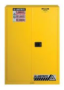 Justrite Yellow Safety Cabinet with 2-Manual Close Door 