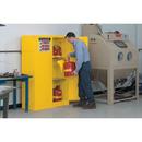 Justrite Yellow Classic Self Close Safety Cabinet 