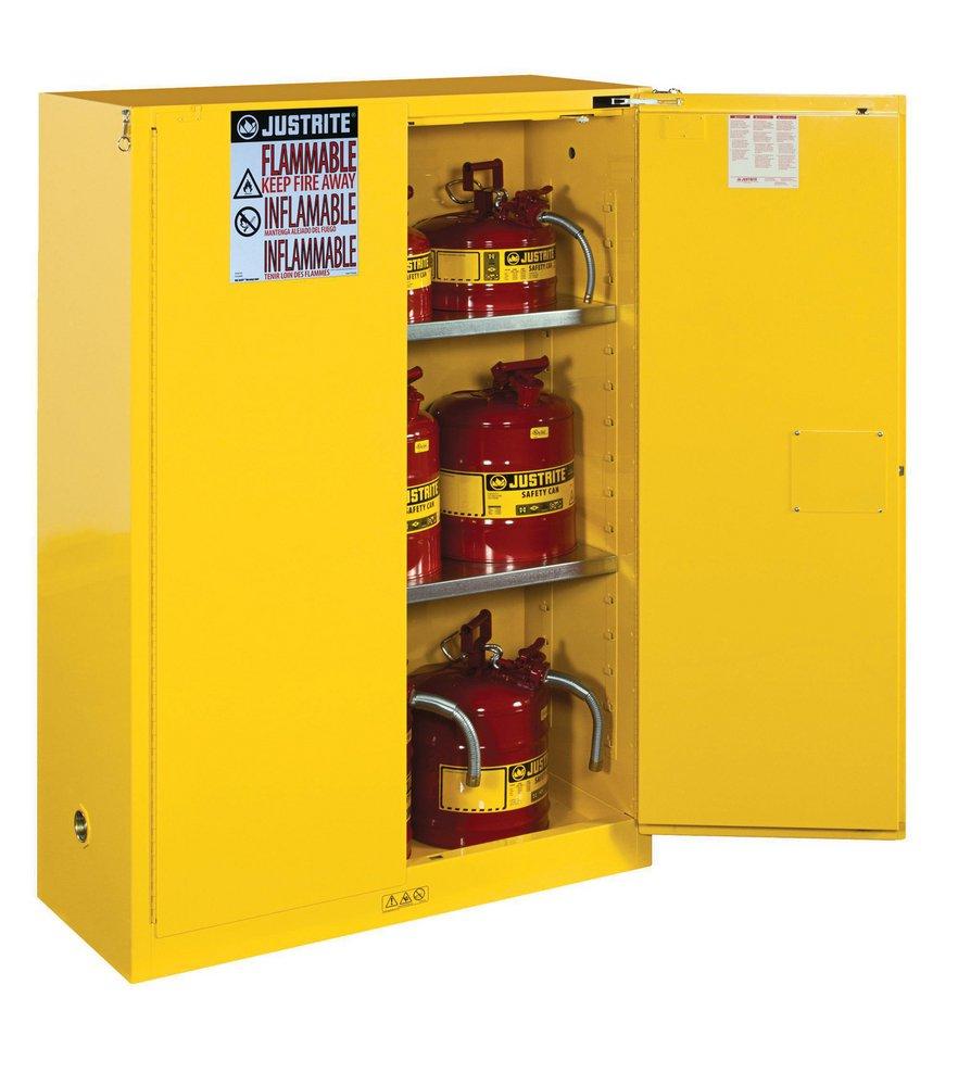Justrite Yellow Classic Self Close Safety Cabinet 