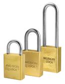Master Lock Polished Solid Brass 1-1/2 in. Keyed Alike Padlock in Gold and Silver 
