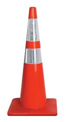 28 in. Trim Line Traffic Cone with Reflective Collars 5 lb