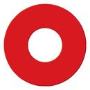 Pollardwater Hi-Viz Red Hydrant Disk in Hi-Viz Red 