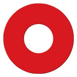 2-1/2 in. Hydrant Flow ID Disk Class C Red