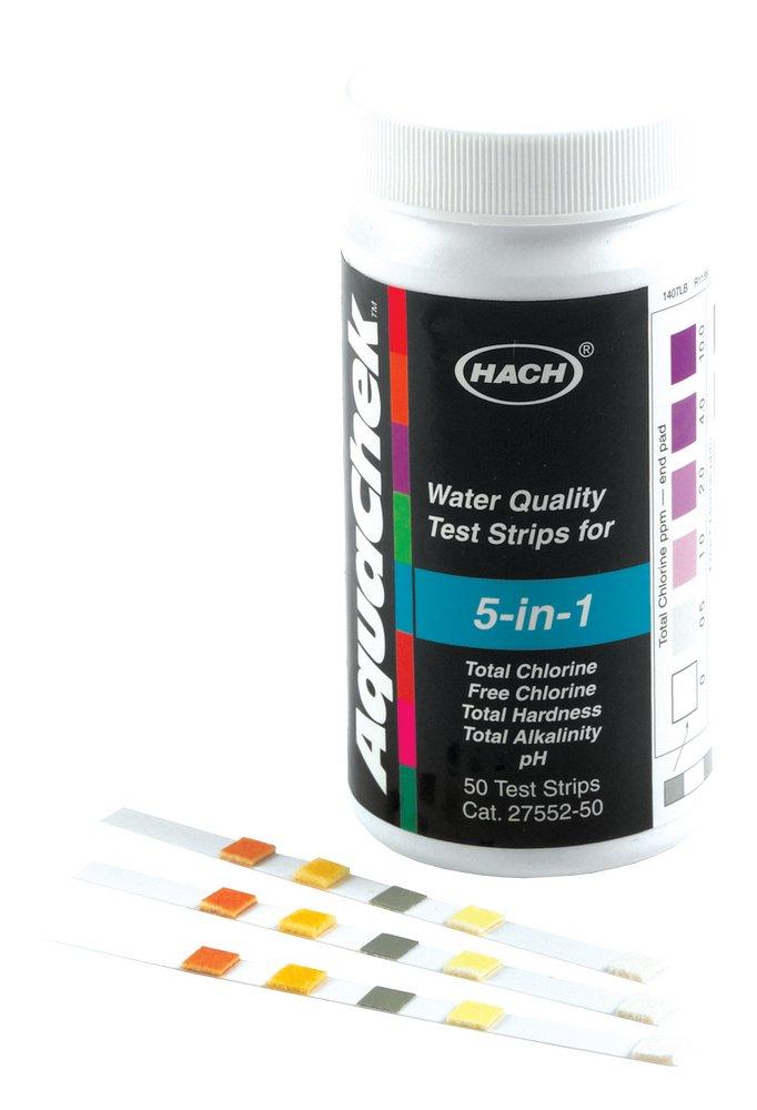 Hach 5-in-1 Water Quality Test Strips 