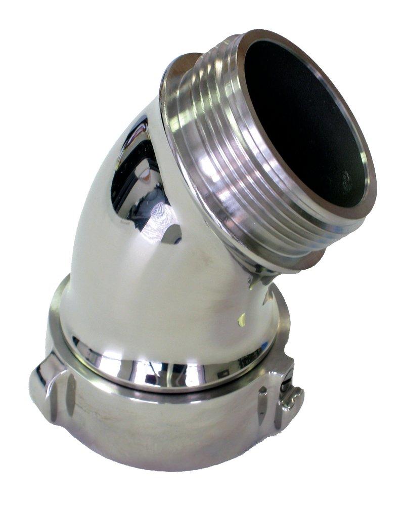 Dixon Valve & Coupling Polished Chrome 45 Degree FNST x MNST Brass Elbow 