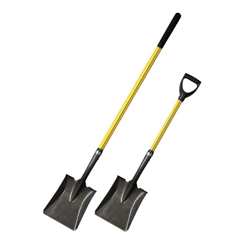 Nupla Corporation 16 ga Square Point Shovel with Handle 