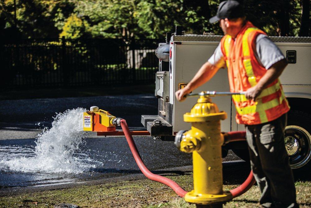 Pollardwater LPD-250 and LPD-250ALUM Dechlorinating Diffusers Hitch and Tire 