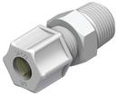 White MPT Reducing Polypropylene Compression Connector 