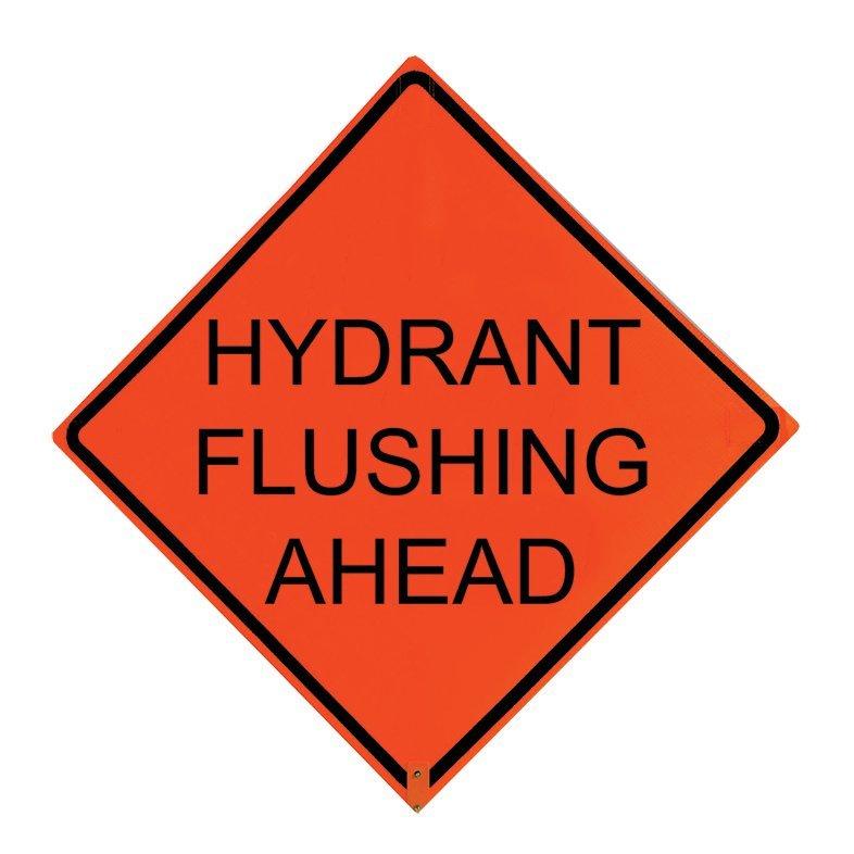 VizCon Fluorescent Orange 36 x 36 in. Plastic Non-Reflective Sign 