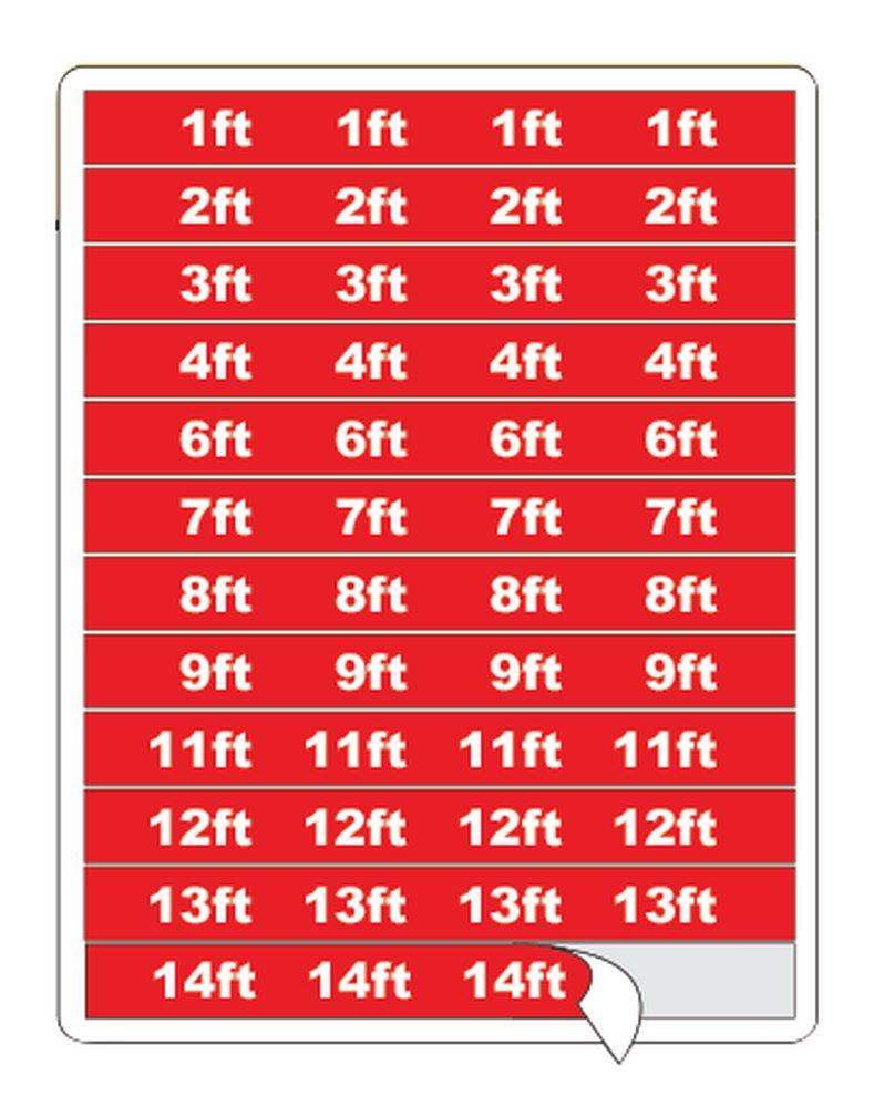 Pollardwater Red 14 in. Tape Strip 