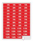 Pollardwater Red 14 in. Tape Strip 