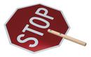 Red Stop and Slow Sign Paddle 