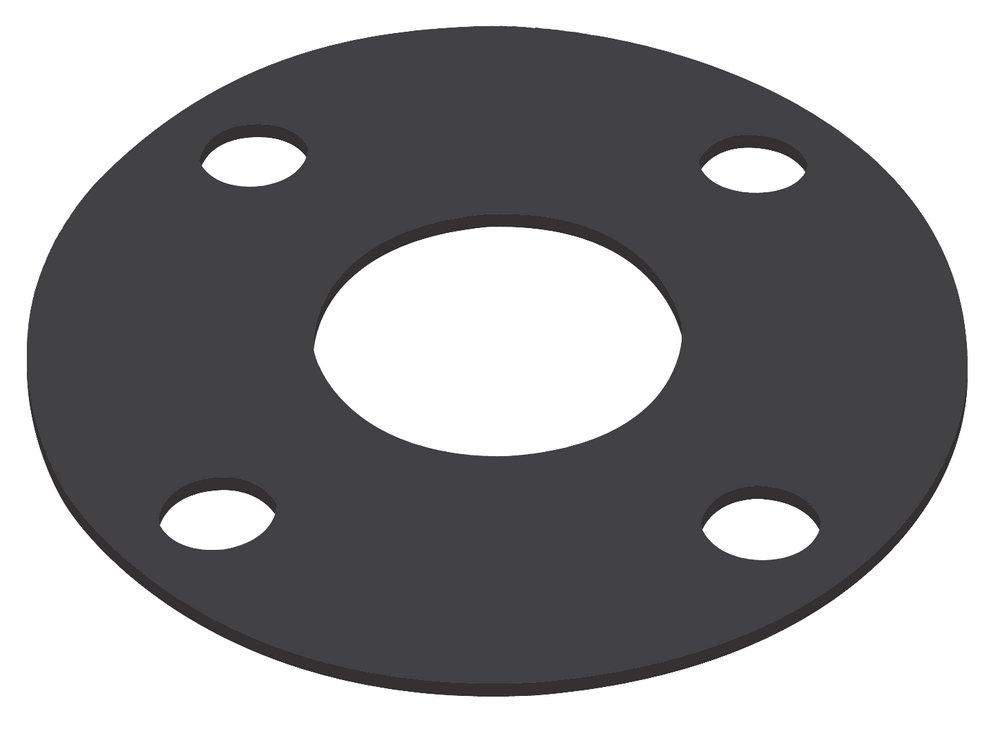 American Packing and Gasket Black 1/8 in. EPDM Full Face Gasket 