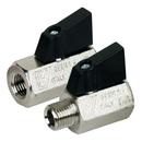 Bonomi USA 1/4 in. Nickel Plated Brass Standard Port 450# Ball Valve 