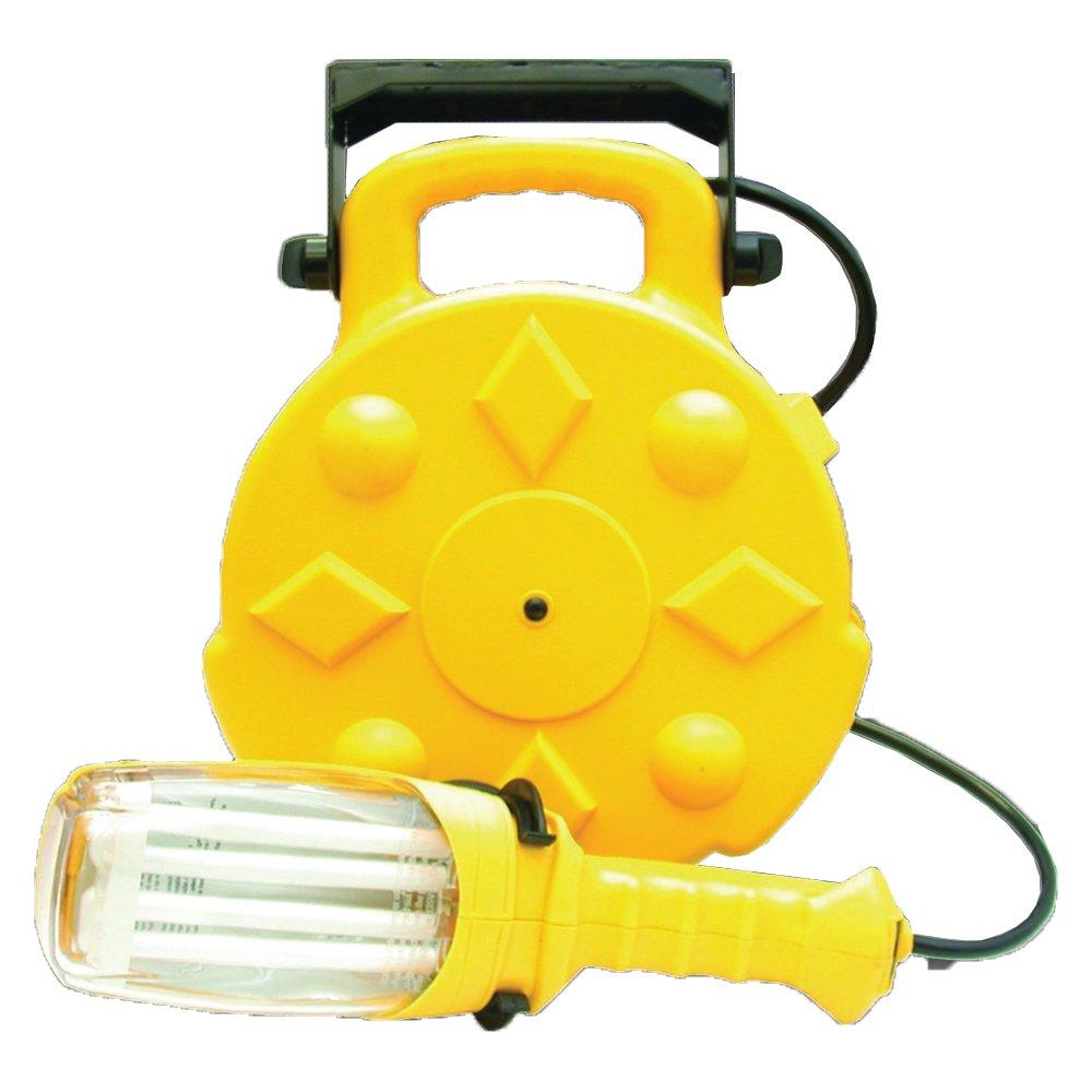 Yellow 26W Fluorescent Work Light with Single Outlet 