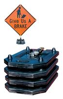 Portable Recycled Rubber Sign Stand