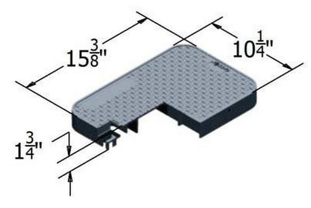 Carson Industries Black 12 x 12 in. Plastic Standard Water Meter Lid 