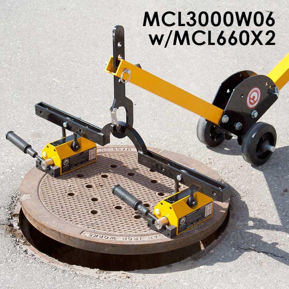 Industrial Magnetics Aluminum Manhole Cover Dolly 