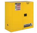 Justrite Yellow Classic Manual Close Safety Cabinet 