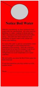 Rocket Red 8-1/2 in. x 3-3/4 in. Door Hanger 