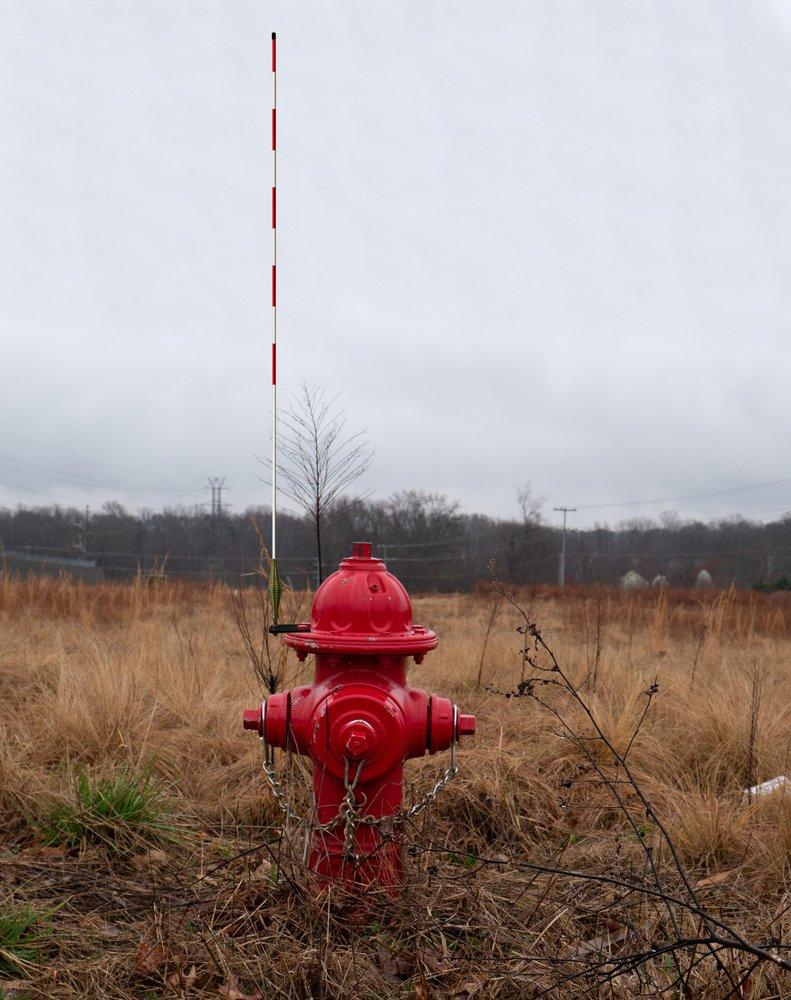 Red Hydrant Marker 