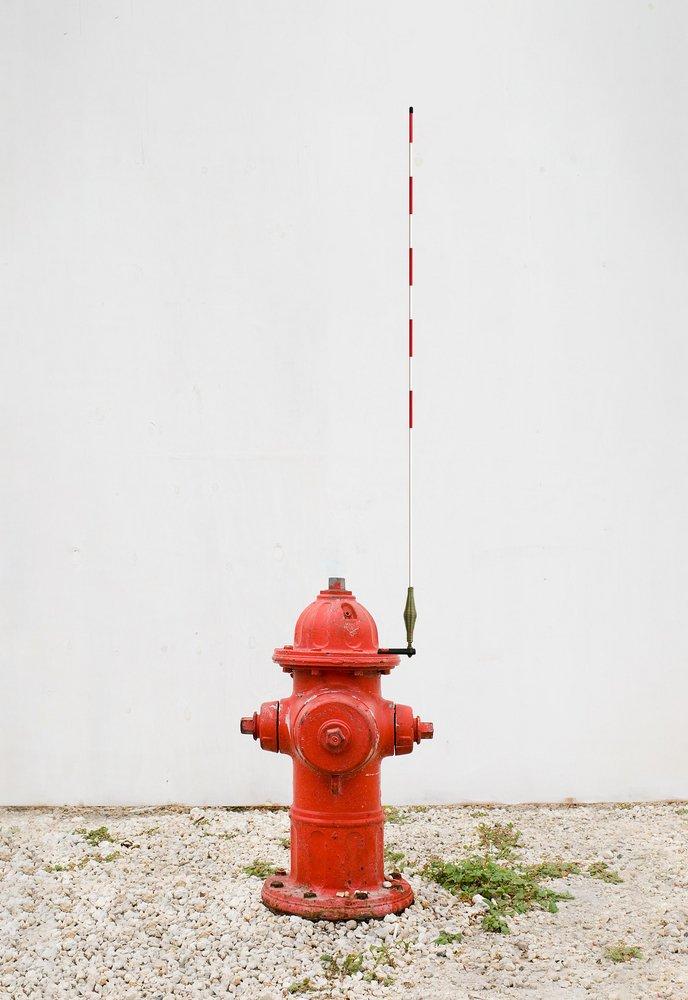 Red Hydrant Marker 