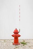 Red Hydrant Marker 