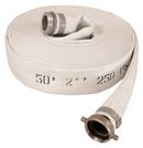 1-1/2 in. x 50 ft. MNST x FNST Polyester and Rubber Mill Discharge Hose in White
