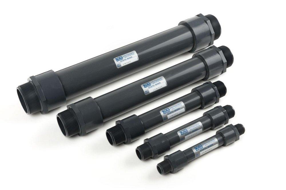 Koflo Corporation MNPT 6-Element PVC Schedule 80S Static Mixer 