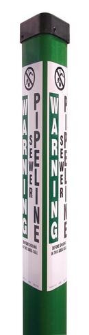 Rhino Green 3 x 66 in. Plastic Marking Flag 