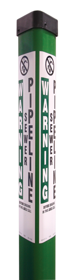3 x 66 in. Plastic Marking Flag in Green